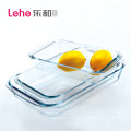 Heat resistant glass  rectangle fresh food bakeware set